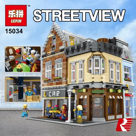 

DHL Lepin 15034 4210Pcs MOC Series The New Building City Set Building Blocks Bricks Educational Toy Model