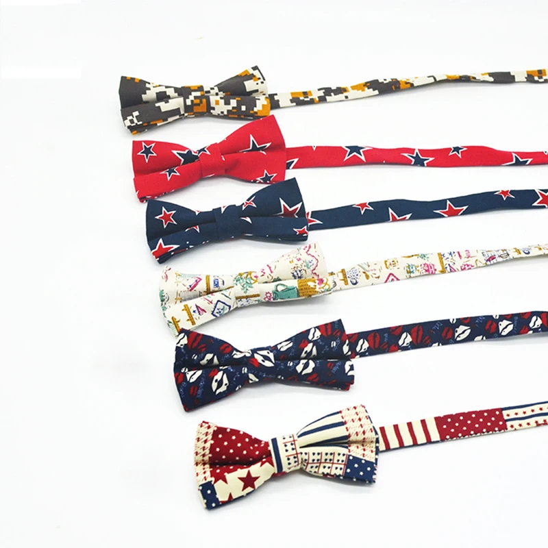 Для женщин галстук бабочка материал хлопок, полиэстер галстук из мягкой ткани 12 см длина 7 ширина для мужчин Бабочка Быстрая доставка