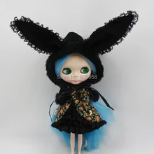 Обнаженная кукла серии № 280BL0623 голубые длинные волосы белая кожа подходит для DIY Изменить Игрушки для девочек