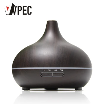

VVPEC 300ml Classical Phoebe Mist Maker Air Purifier Humidifier Aromatherapy Essential Oil Diffuser Wood Grain for Home