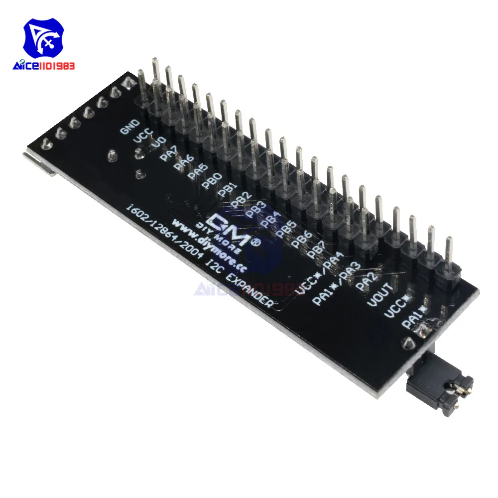 MCP23017 12864 1602 2004 LCD I2C IIC TWI последовательный интерфейс SPI плата адаптера для Arduino