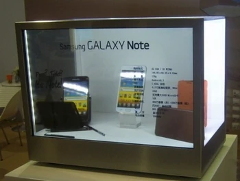 

42"/50" transparent touch screen kiosk, lcd display standing alone showcase with media player, touchable lcd
