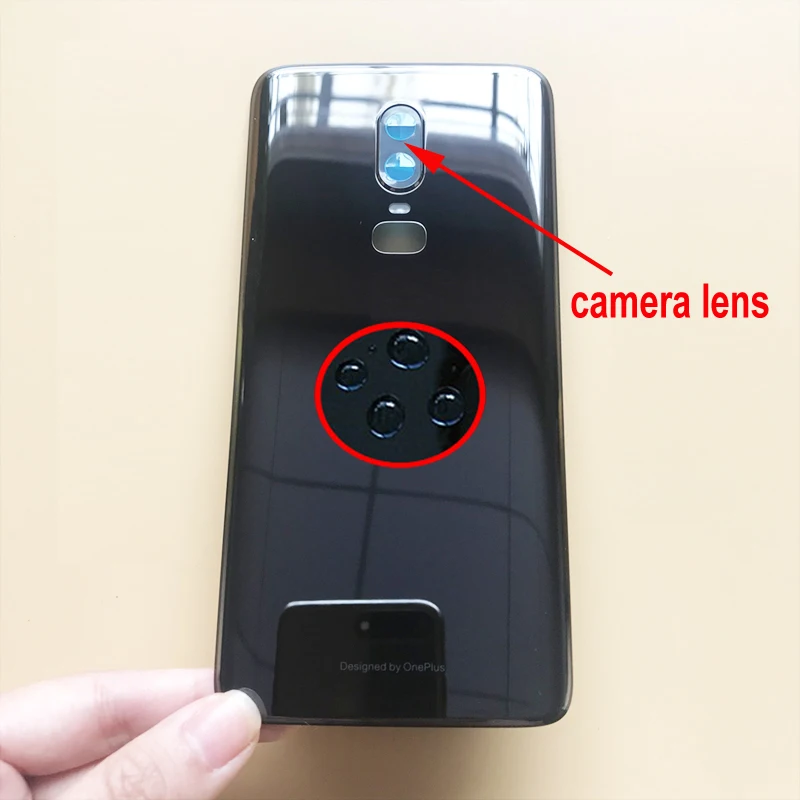 

Original Best Quality NEW Rear Back Battery Cover Housing Door Case For OnePlus 6 / One Plus 6 with Camera Lens Phone Parts