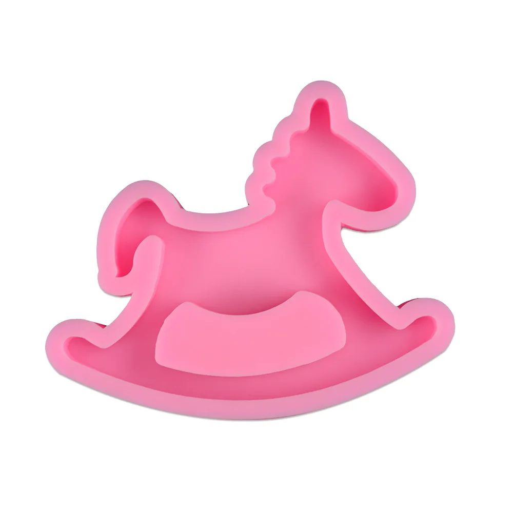 3D DIY Trojan horse Silicone Mold Biscuit Cake Moulds Fondant Cake