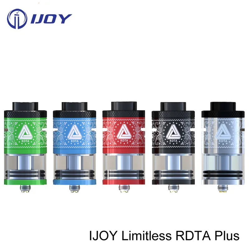

100% Original IJOY Limitless Plus RDTA 6.3ML Capacity Rebuildable Genesis Style Tank Limitless RDTA Plus VS IJoy Tornado