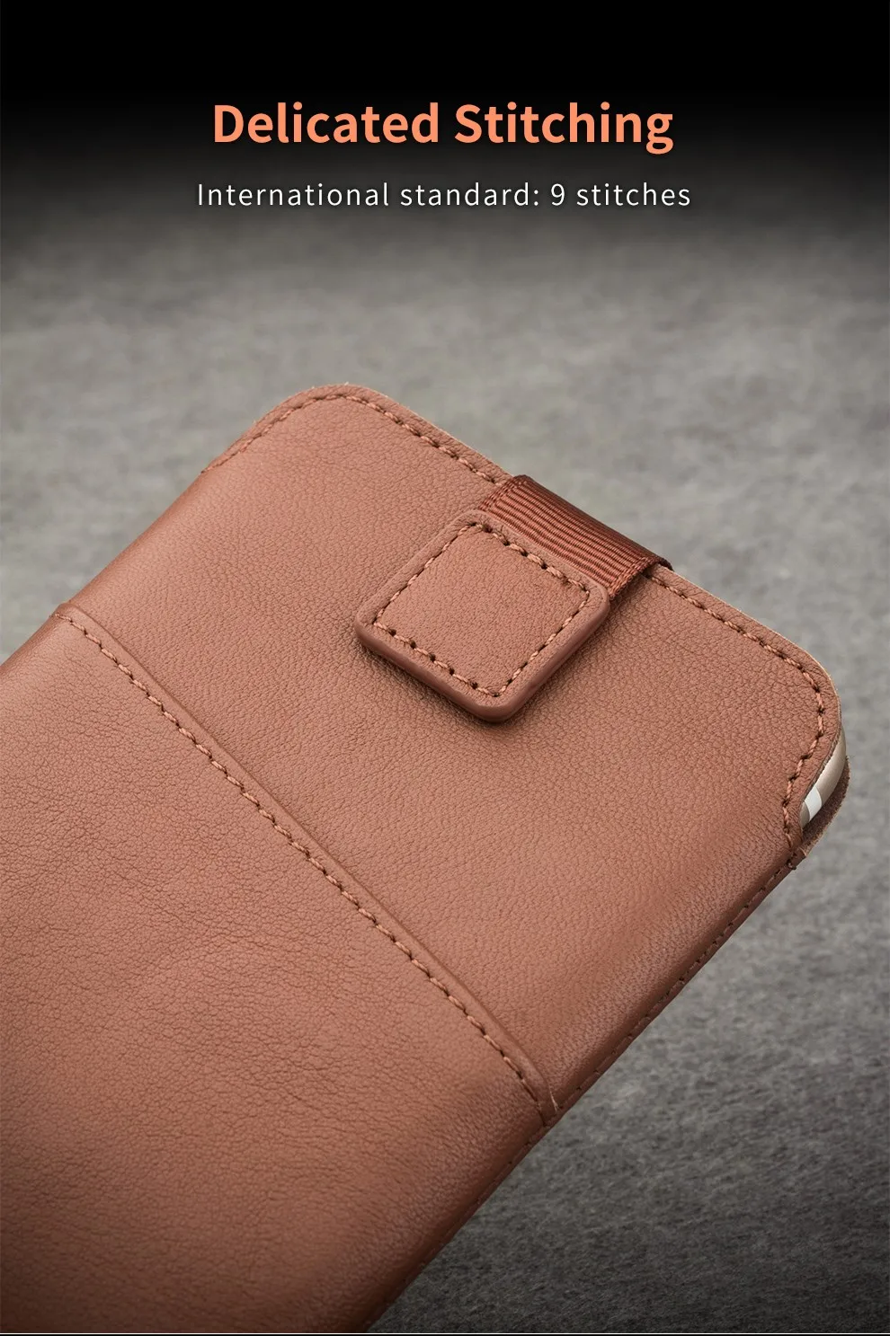 QIALINO new arrival For iphone 6 6s 4.7 Case new case Pouch for iphone 6 plus 6s plus 5.5" Leather with Card Slot Luxury Case lifeproof case iphone 8