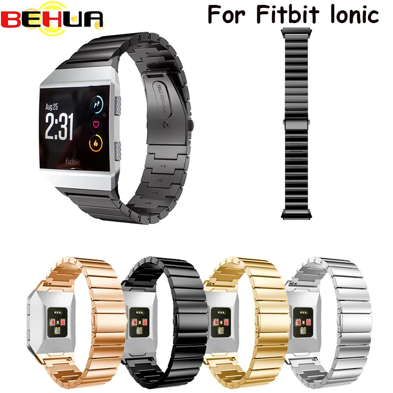 Браслет для часов Fitbit Ionic металлический ремешок из нержавеющей стали уникальный