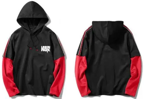 Новый Lincoln Park с капюшоном мужская Повседневная Свободная трендовая поддельная