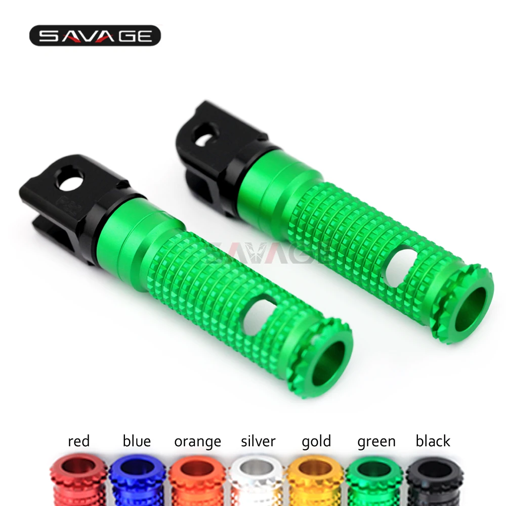 

Front Footrest Foot Pegs For KAWASAKI Z300 Z250 Z125 PRO NINJA 300/250/R EX250 EX300 Motorcycle Accessories Rider Foot Rest
