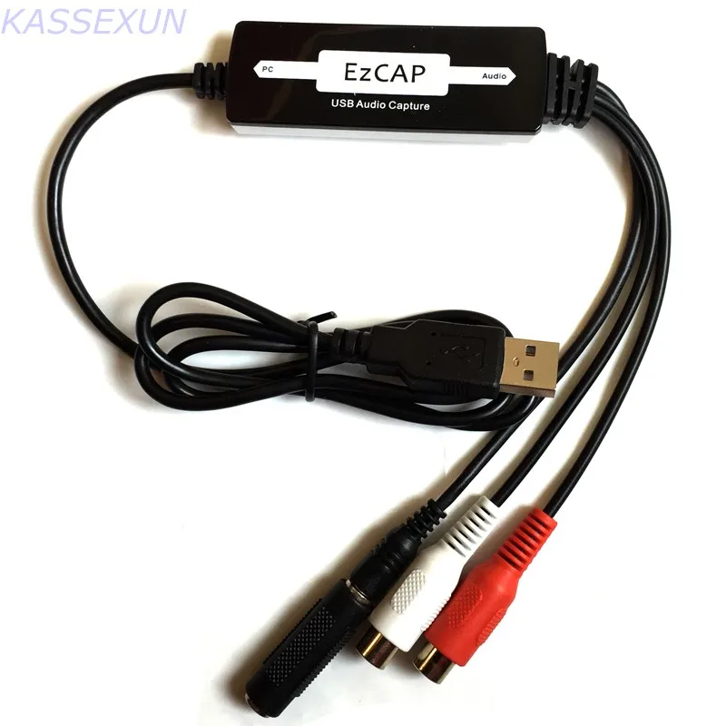 Ezcap216 RCA к USB аудио Захват проигрыватель виниловая LP кассета MP3 CD рекордер