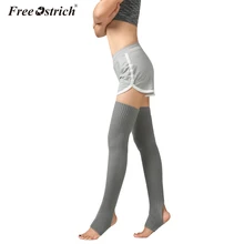 Тонкие женские гетры, Длинные эластичные черные вязаные носки для обуви для женщин и девушек, профессиональные аксессуары для танцев N30