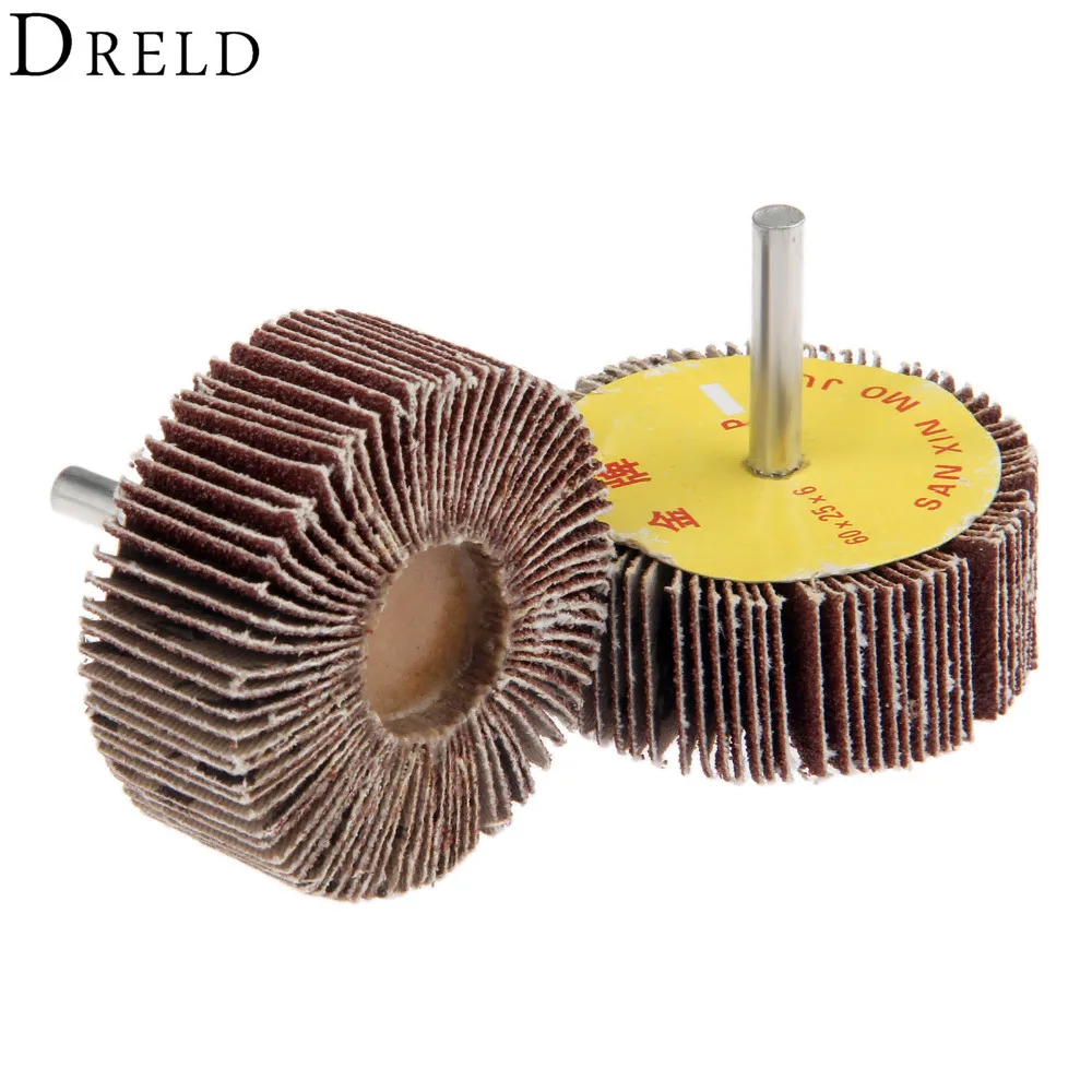 DRELD 1Pc Dremel Accessories Grinding Buffing Sandpaper Flap Wheel Head