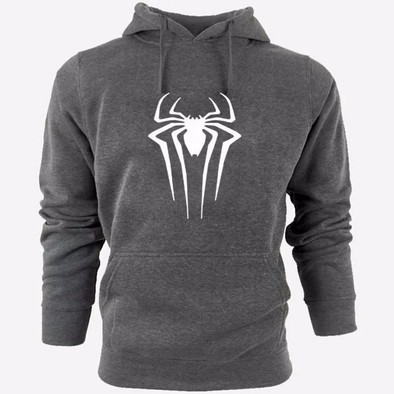 

Film Super Hero Spiderman Sweatshirt Men Hoodies Fashion Hoody Men Pullover Men's Tracksuits male Casual Black Hooded Coats
