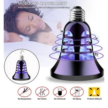 USB светодио дный E27 москитная убийца лампа ночник лампа от насекомых комаров Zapper Пешт Убийство Catcher Открытый Отдых Anti насекомых 220 В