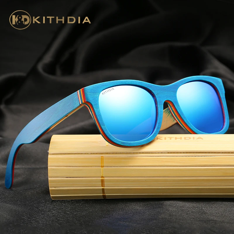 KITHDIA скейтборд ручной работы деревянные бамбуковые солнцезащитные очки для женщин милые очки солнцезащитные очки с оригинальной посылка# KD033