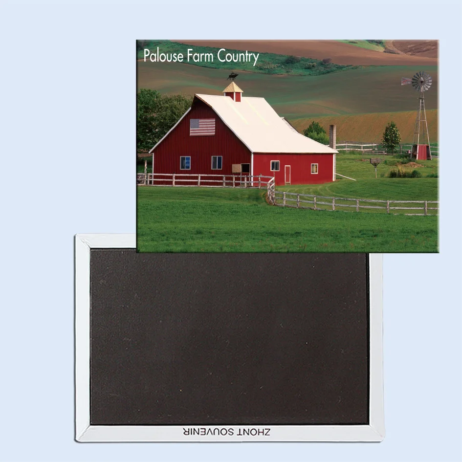 

Travel Refrigerator Magnets 78*54mm,Palouse Farm Country, Eastern Washington Travel Rigid Fridge Magnets 24929