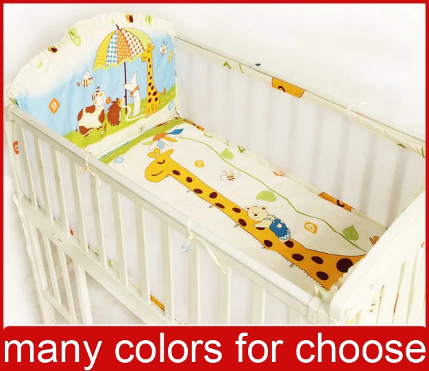 

18 Color  Cartoon Animal 3D Cotton Breathable Mesh Crib Bumper Crib Liner Baby Bedding Bumpers Bed Around Baby Bumper
