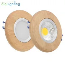 Ring solid wood led downlight 3W 5W 7W led recessed lights LED ceiling spotlights industrial office living room background lamp