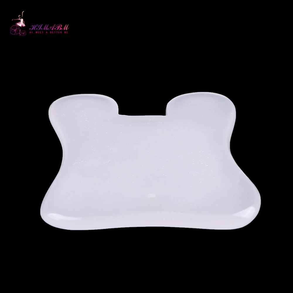 1 Pcs 100% natural white guasha board massage tool facial treatment scraping tool for body health care 1 Pcs 100% natural white guasha board massage tool facial treatment scraping tool for body health care