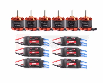 

Freeshipping 6 X Simon K 20A Brushless ESC Quadcopter & 6 X 2212 2250KV Motor For DJI Phantom