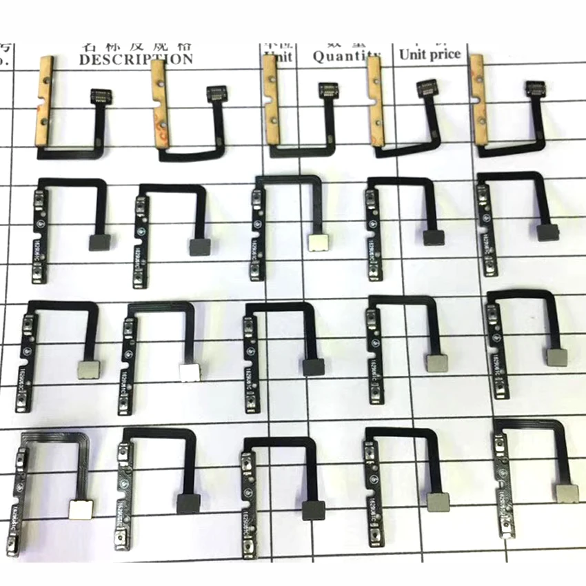 Включение/выключение питания, громкость, кнопка переключения звука, гибкий кабель для замены zte Blade V7 BV0701