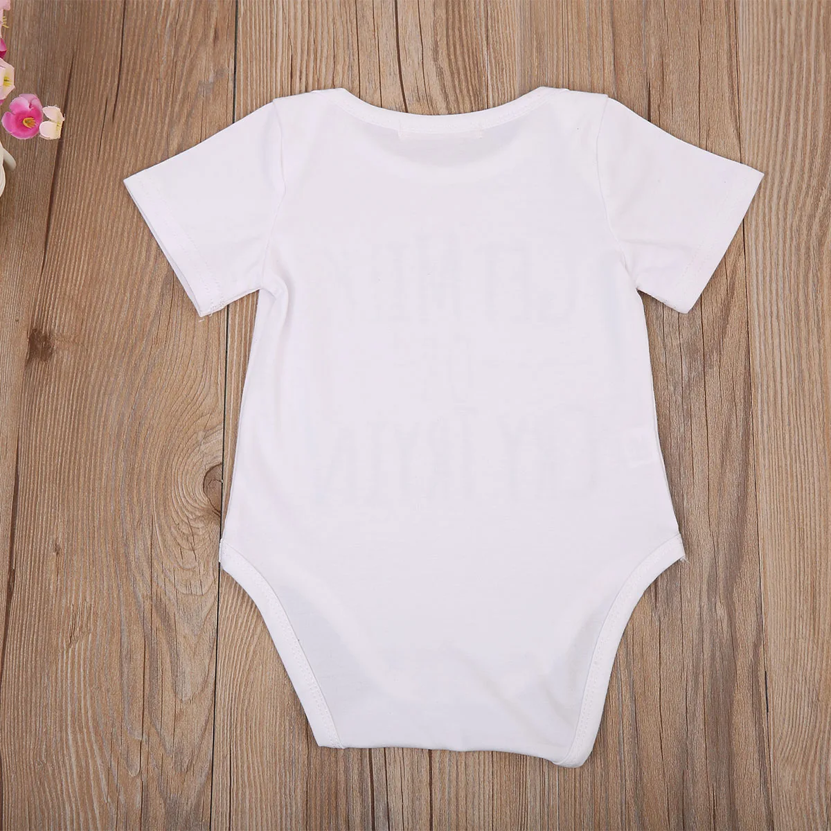 0-18M Newborn Toddler Baby Boy Girl Jumpsuit Short Sleeve Letter Print Romper Outfits Clothes