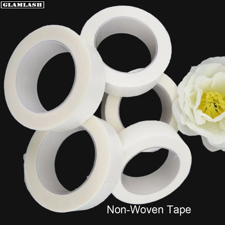 Накладки для наращивания ресниц GLAMLASH белая бумага под патчи инструмент для накладные ресницы из медицинского полиэтилена не тканая лента для салонного использования - Цвет: 5 Non-woven Tapes