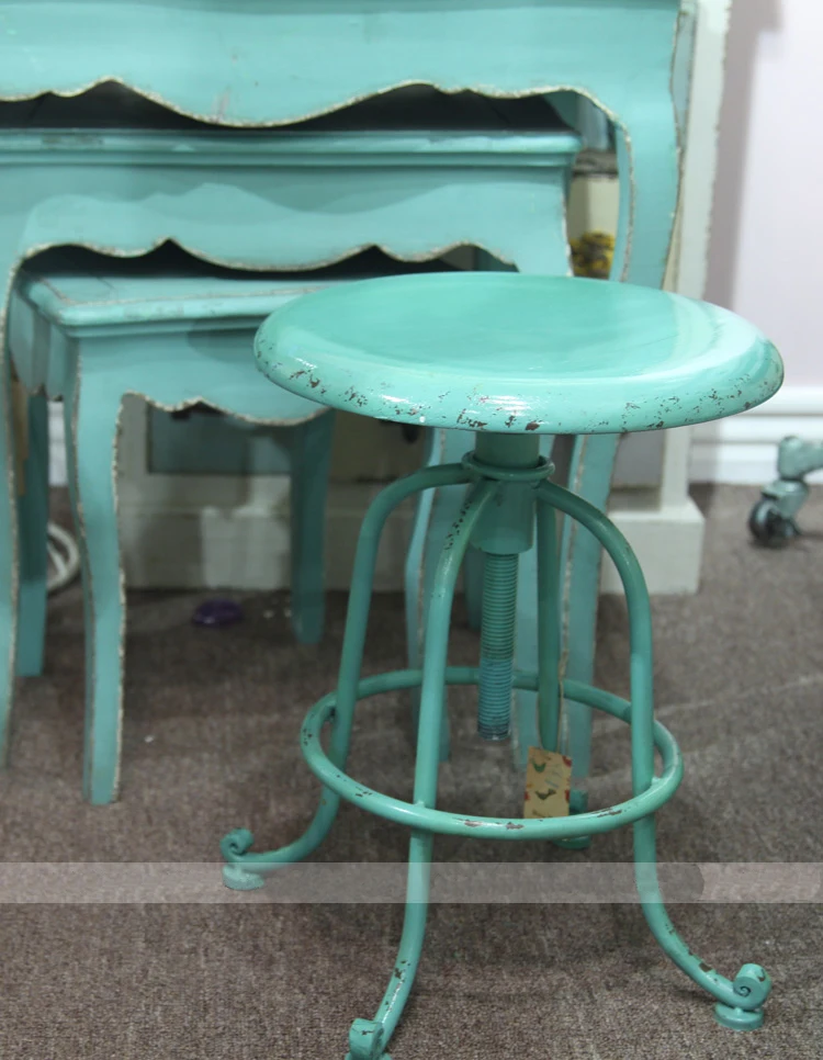 Original single industrial wind retro metal chairs cafe bar Tiffany