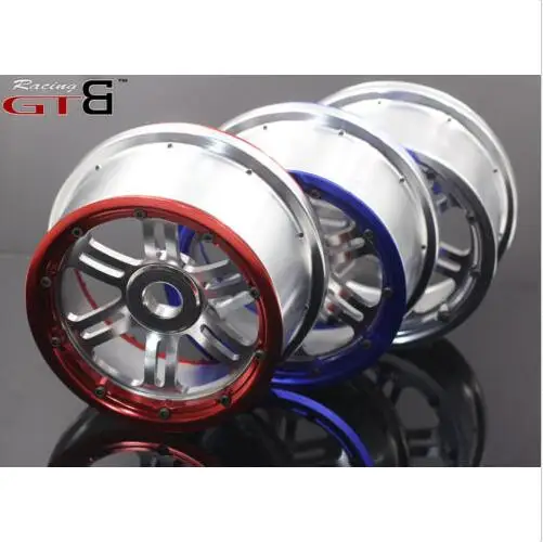 

full alloy CNC Wheel Set wheel hub rim with outter and inner beadlock lock for Losi 5ive-T 5t 4pcs 1/5 rc car gas