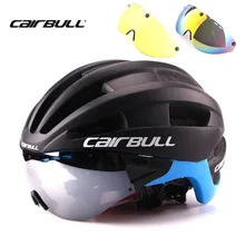 3lens New Aero Ultra-light Goggle Road Bicycle Helmet Racing Cycling Bike Sports Safety Helmet in-mold TT Road Bike Helmet M L
