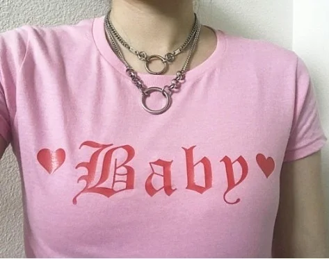 

Fashionshow-JF 1pcs Small Baby Women's Pink Shirt Short Sleeve Casual Tops Tee Fashion Babygirl Pink T Shirt