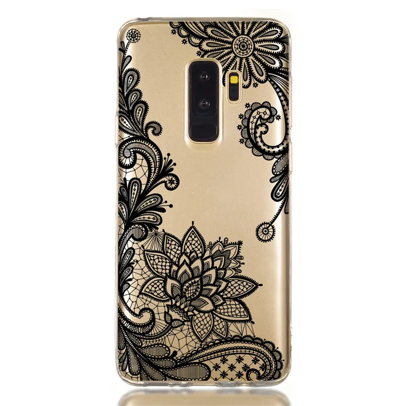 Чехол на чехол для samsung Galaxy S10 S10E S8 S9 плюс A6 J4 J6 плюс A7 A9 J3 J5 чехол с цветочным принтом в стиле ретро для девочек мягкий силиконовый чехол