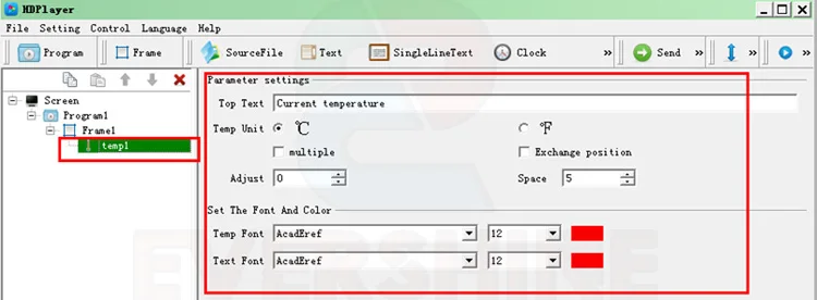 huidu rgb function sensor box(14)