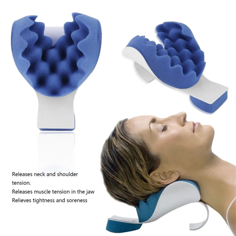 Travel Neck Pillow Theraputic Support Tension Reliever Neck Shoulder