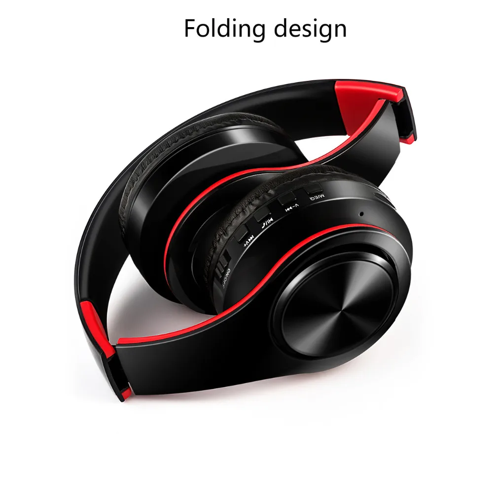 HiFi stereo earphone bluetooth headphone muzik headset FM dan kad SD - Audio dan video mudah alih - Foto 2