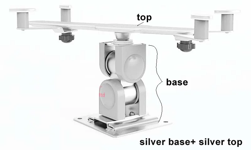DL-TBM-L02 Универсальный алюминиевый 3,"-12" Планшет настенный кронштейн крепление для телефона Полный наклон движения 180 поворотный 180 Поворот 360