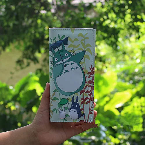 cute totoro cat anime action figure printed pu leather long wallet s kawaii cartoon coin purse money bag pocket pouch clutch action figure anime action figurestudio ghibli aliexpress