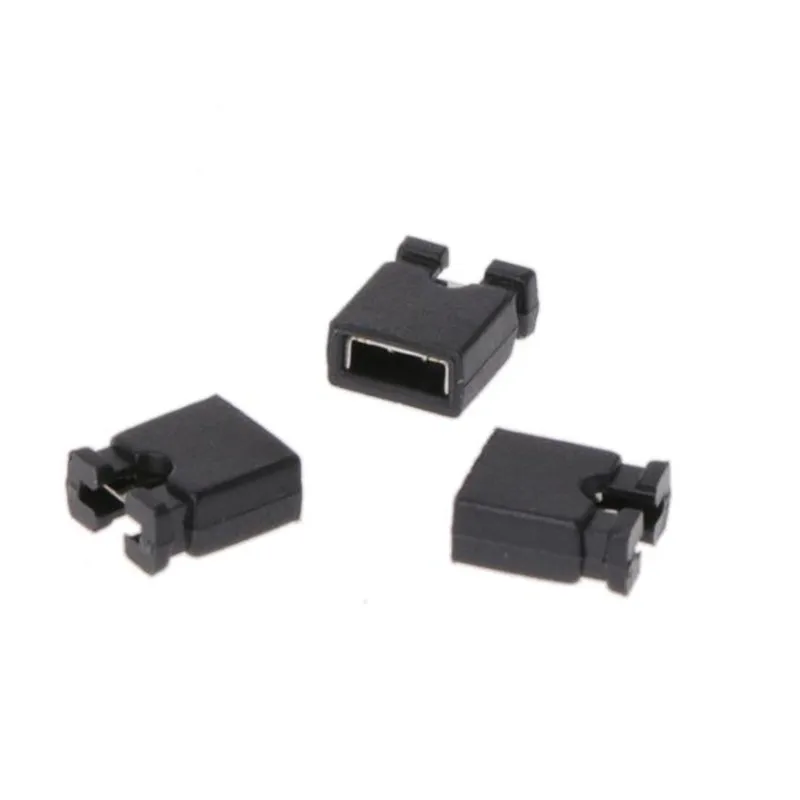 500pcs/lot 2.54mm Standard Jumper Blocks Caps For Hard Drive CD DVD