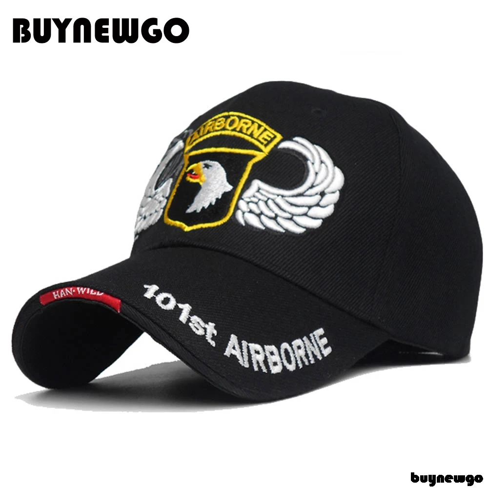 

101st Airborne Division Mens Baseball Caps US Army Cap Snapback Hats AIR FOREC Sport Tactical Cap Dad Hat 5 Panel Bone