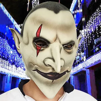 

Horror Devils Latex Scary Mask Earl of Hell Full Face Halloween Masquerade Mascara Terror Cosplay Party Props