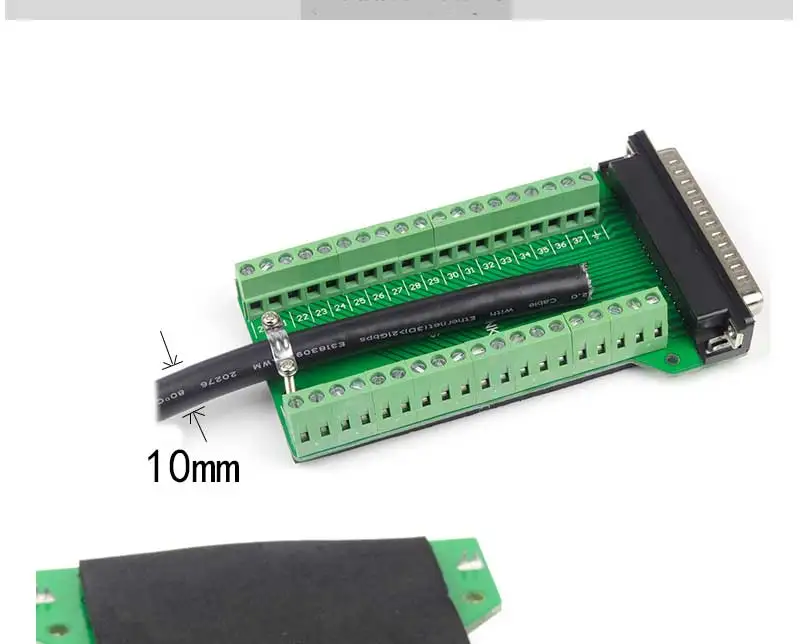 nenhum terminal adaptador de solda para db cabo db37 conector