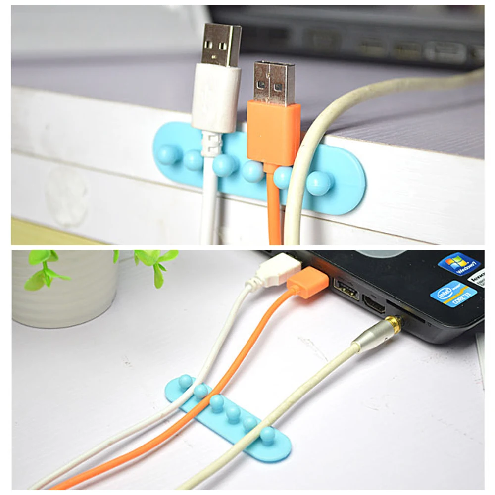 

Multifunction Wall Hook Vacuum Strong Sucker Holder Desktop finishing Sticky mouse data cable Securing clip Plug hanger hook