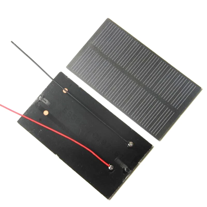 

High Quality Mini 1W 5V Solar Cell+Cable Monocrystalline PET Solar Panel DIY Solar Charger Solar Module 107*61MM Free Shipping