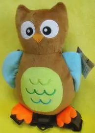 2 в 1 приятель детские игрушечные рюкзаки с безопасным бретельки; забавные плюшевые жгут с анти-потерянный ремешок 30 моделей - Цвет: brown owl