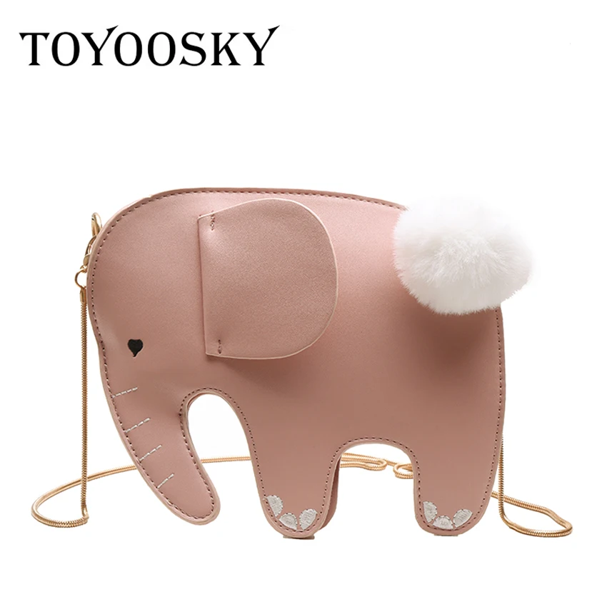 

TOYOOSKY Women Leather Handbags Casual Crossbody Elephant Shaped Bags Girls ladies messenger bag purse shoulder bags 3 colors