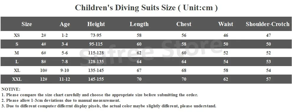 2018 Latset HISEA Children's wetsuits Thin One-piece Kids Diving Suit Long-sleeved Snorkeling Surfing Suits for Girls 4Colors SIZE CHART