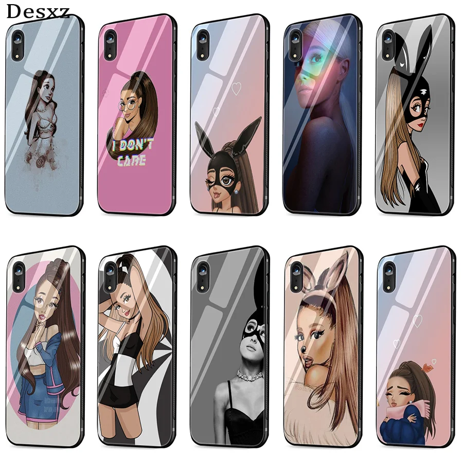 

Ariana Grande Glass Case Phone For Huawei Honor P Smart P30 P20 Mate 20 10 Lite Pro Y6 Y9 7A 8X Cover
