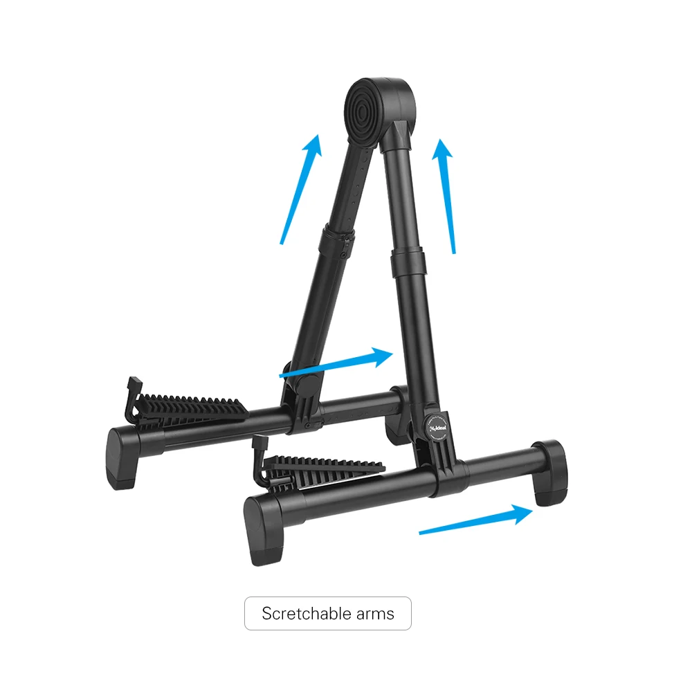 Складной держатель для электрогитары, кронштейн, поддерживающий длину, растягивающийся вертикальный А-каркас для акустической гитары, Гавайские гитары, бас-скрипки