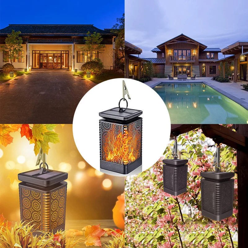 

Solar Led Flame Light Outdoor Waterproof Flickering Flame Solar Torch Light Lamp Landscape Decoration Garden Lawn Light Yard