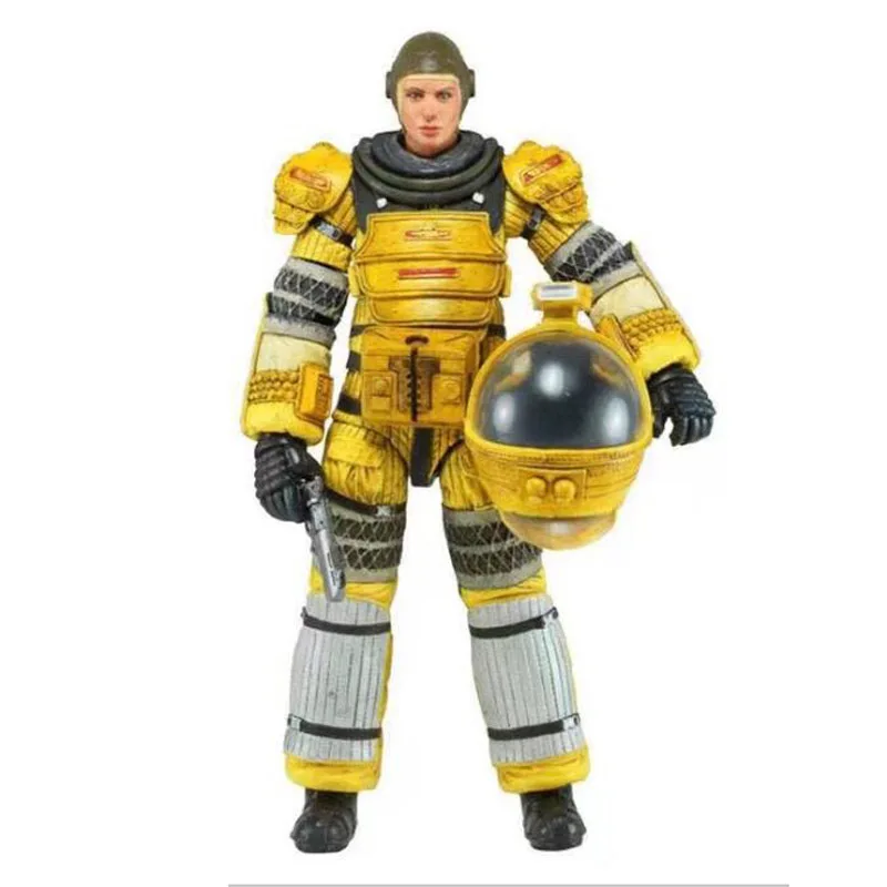 NECA Sci-Fi Terror Movie Aliens Isolation Amanda Ripley Compression Suit Jump Suit Xenomorph Action Figure18cm  (6)